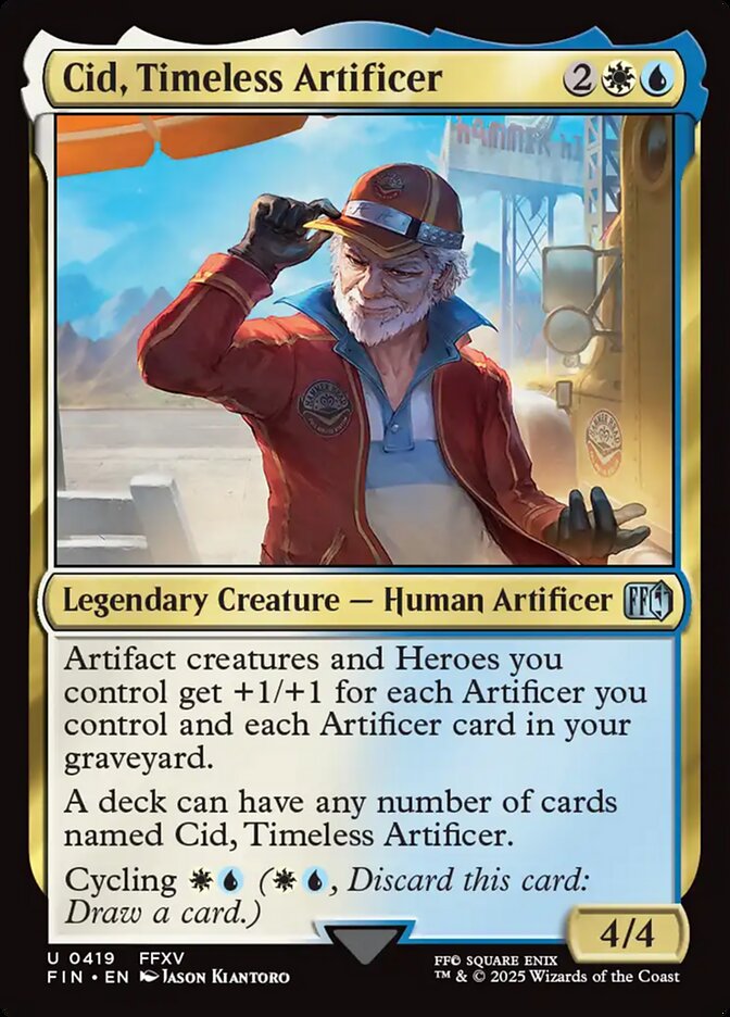 Cid, Timeless Artificer (419) - [Foil] Final Fantasy (FIN)