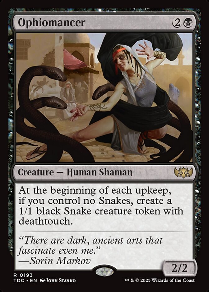 Ophiomancer (193) - Tarkir: Dragonstorm Commander (TDC)