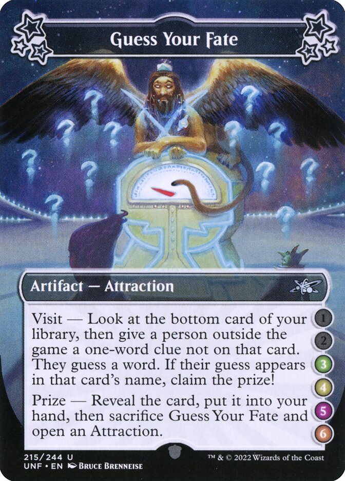 Guess Your Fate (215d) - Unfinity (UNF)