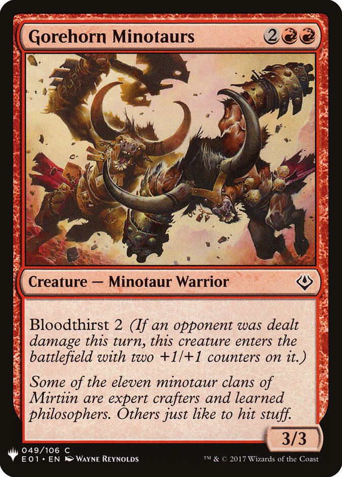 Gorehorn Minotaurs (E01-49) - The List (PLST)