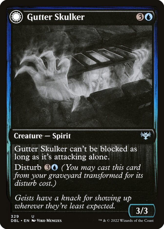 Gutter Skulker // Gutter Shortcut - Innistrad: Double Feature (DBL)