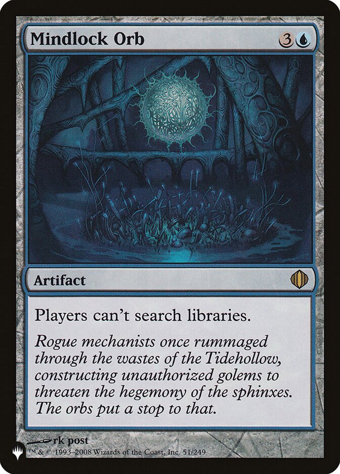 Mindlock Orb (ALA-51) - The List (PLST)