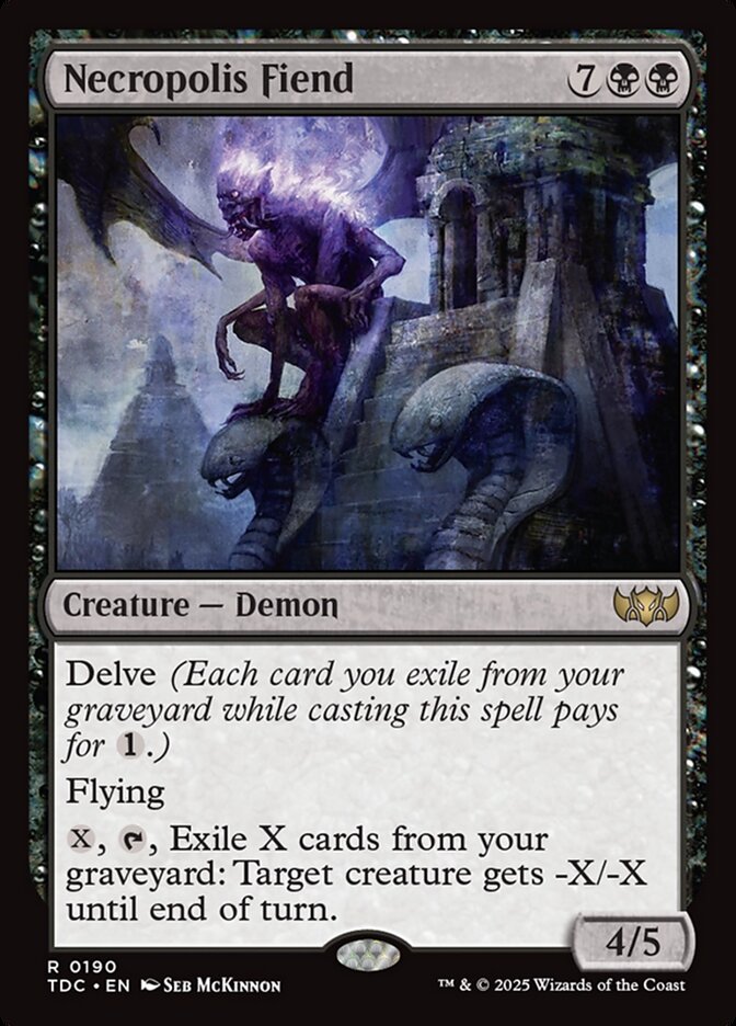 Necropolis Fiend (190) - Tarkir: Dragonstorm Commander (TDC)