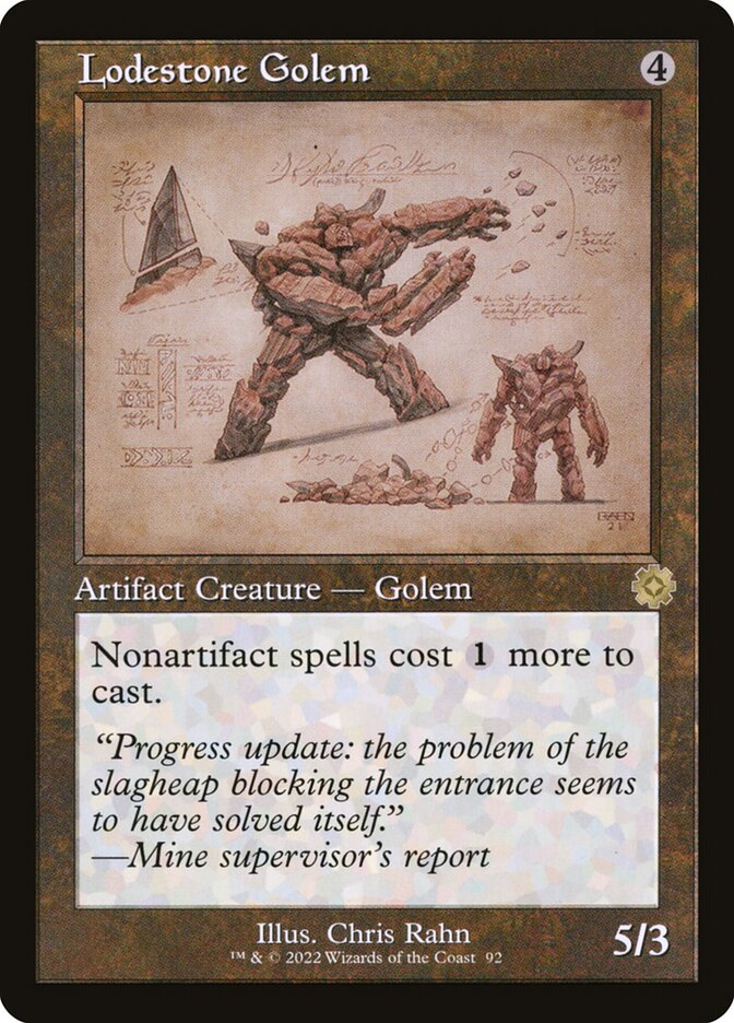 Lodestone Golem (92) - The Brothers' War Retro Artifacts (BRR)