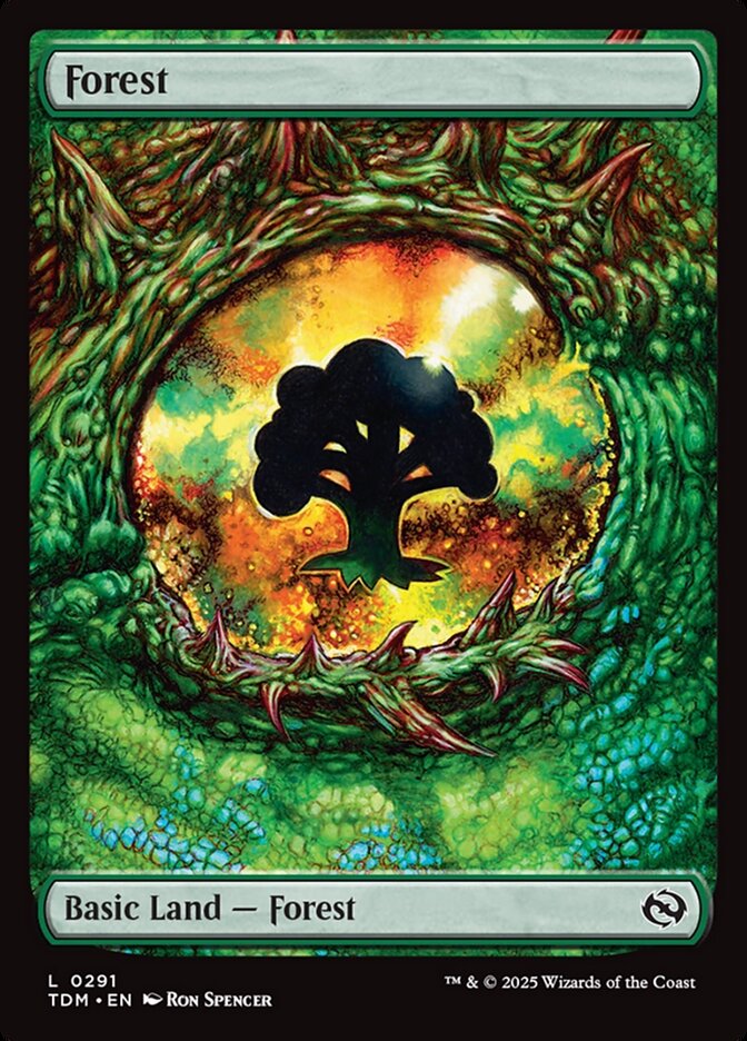 Forest (291) - [Full Art] Tarkir: Dragonstorm (TDM)