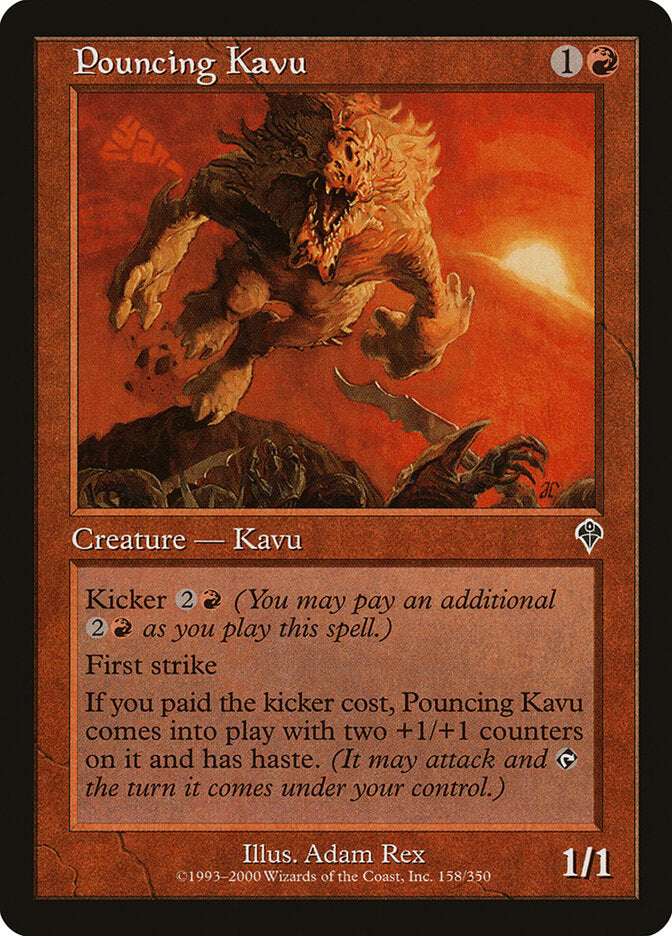 Pouncing Kavu (158) - Invasion (INV)