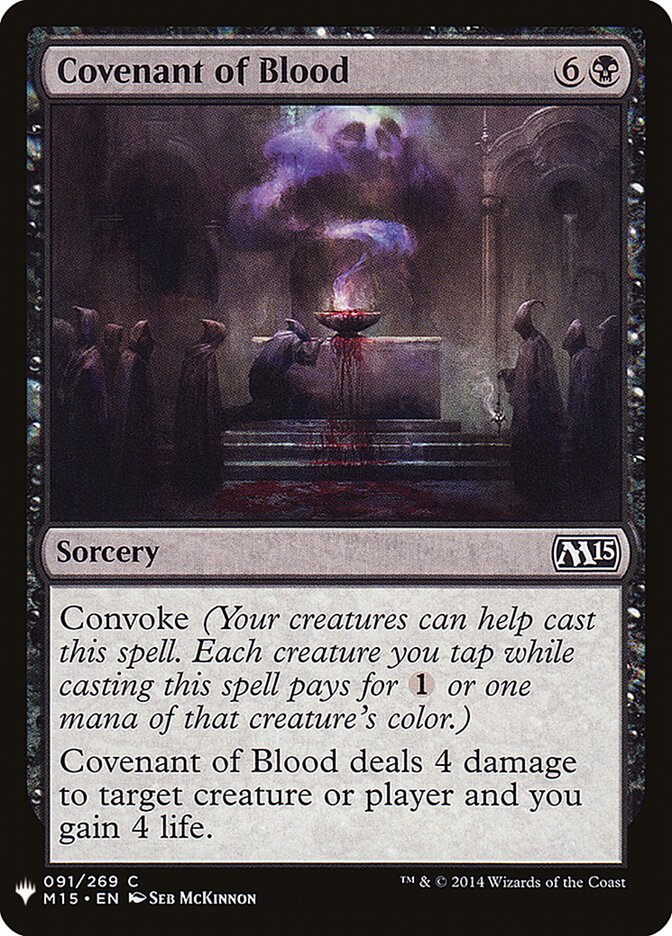 Covenant of Blood (M15-91) - The List (PLST)