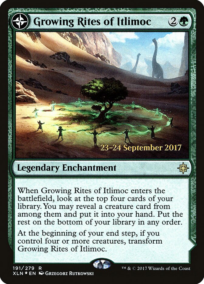Growing Rites of Itlimoc // Itlimoc, Cradle of the Sun (191s) - Ixalan Promos (PXLN)