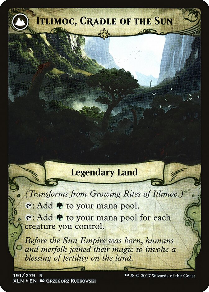 Growing Rites of Itlimoc // Itlimoc, Cradle of the Sun (191s) - Ixalan Promos (PXLN)
