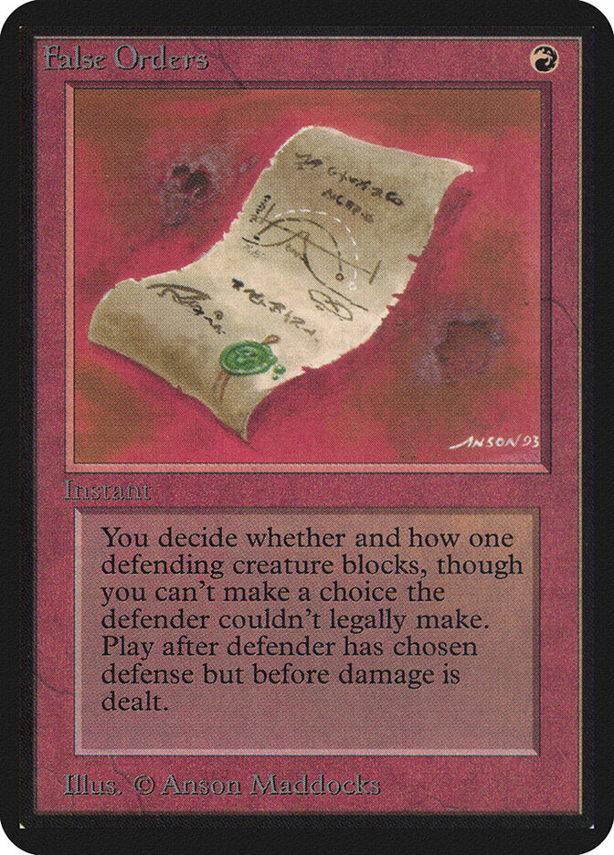 False Orders (147) - Limited Edition Alpha (LEA)