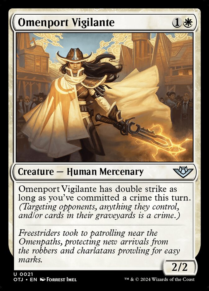 Omenport Vigilante (21) - Outlaws of Thunder Junction (OTJ)