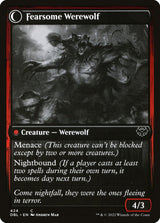 Fearful Villager // Fearsome Werewolf (424) - Innistrad: Double Feature (DBL)