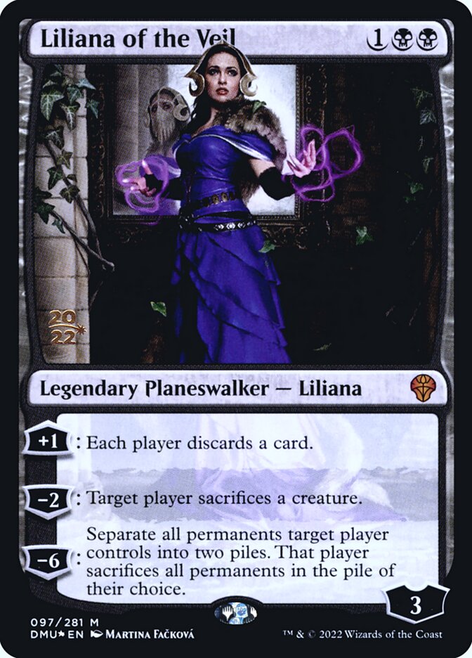 Liliana of the Veil (97s) - Dominaria United Promos (PDMU)