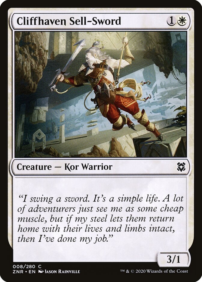 Cliffhaven Sell-Sword (8) - Zendikar Rising (ZNR)