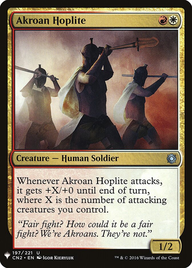 Akroan Hoplite (CN2-197) - The List (PLST)