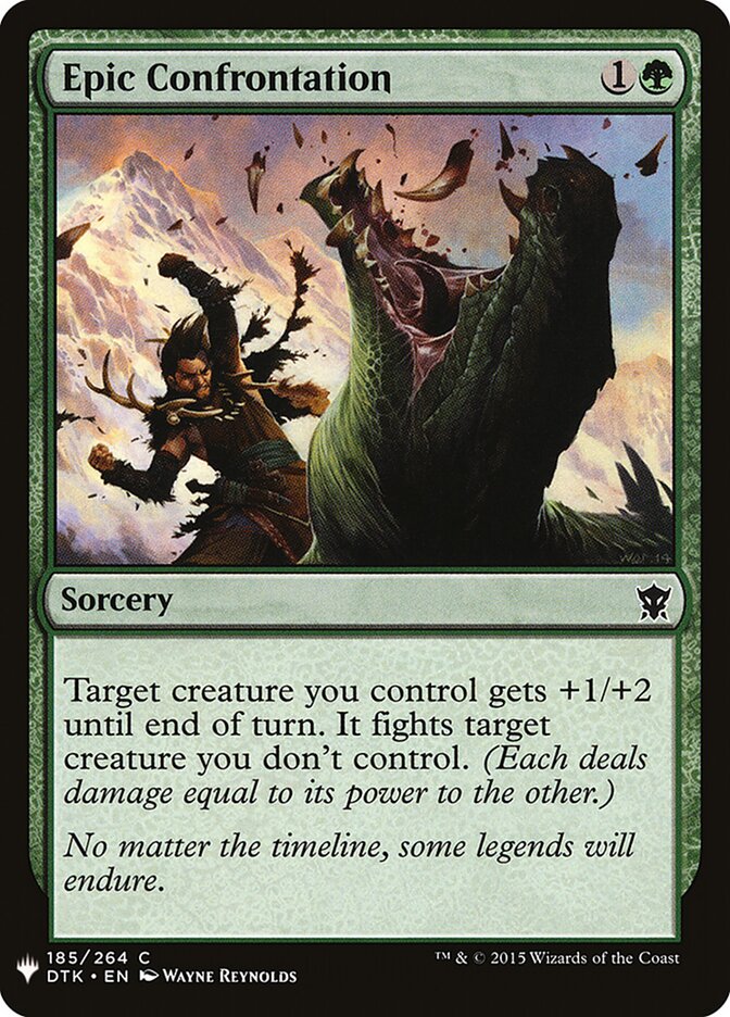 Epic Confrontation (DTK-185) - The List (PLST)