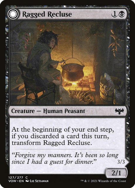Ragged Recluse // Odious Witch (127) - Innistrad: Crimson Vow (VOW)