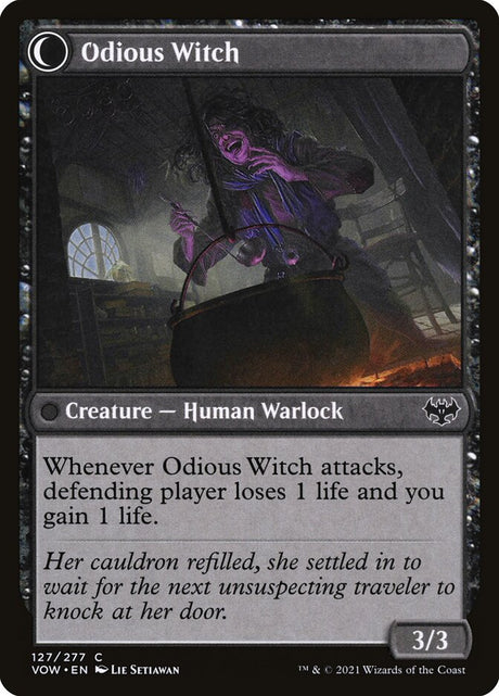 Ragged Recluse // Odious Witch (127) - Innistrad: Crimson Vow (VOW)