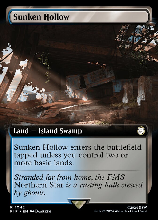 Sunken Hollow - [Surge Foil, Extended Art] Fallout (PIP)