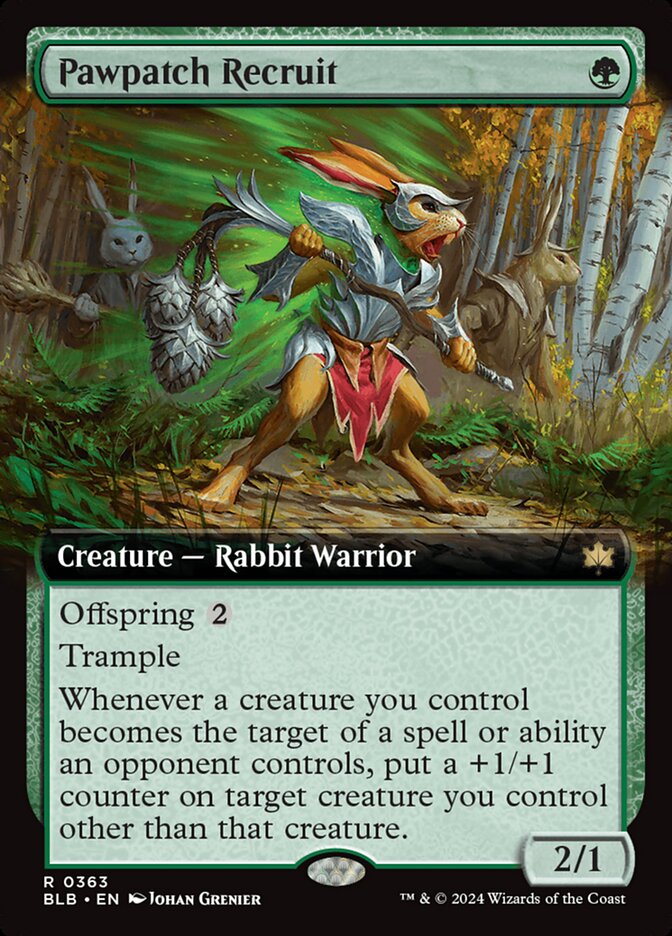 Pawpatch Recruit - [Foil, Extended Art] Bloomburrow (BLB)