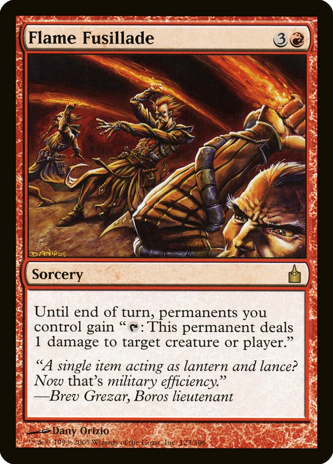 Flame Fusillade (123) - Ravnica: City of Guilds (RAV)