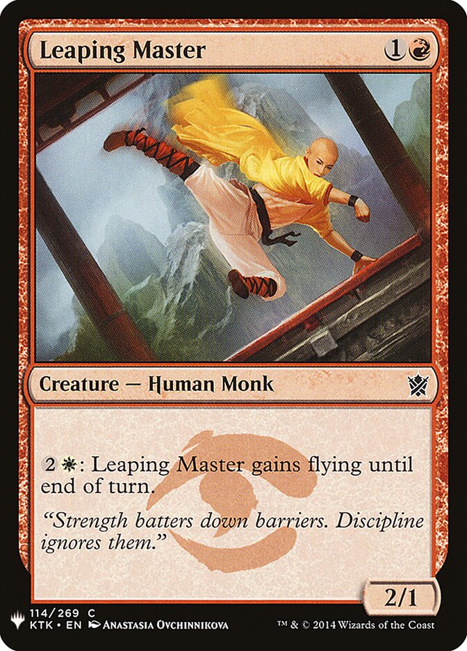 Leaping Master (KTK-114) - The List (PLST)