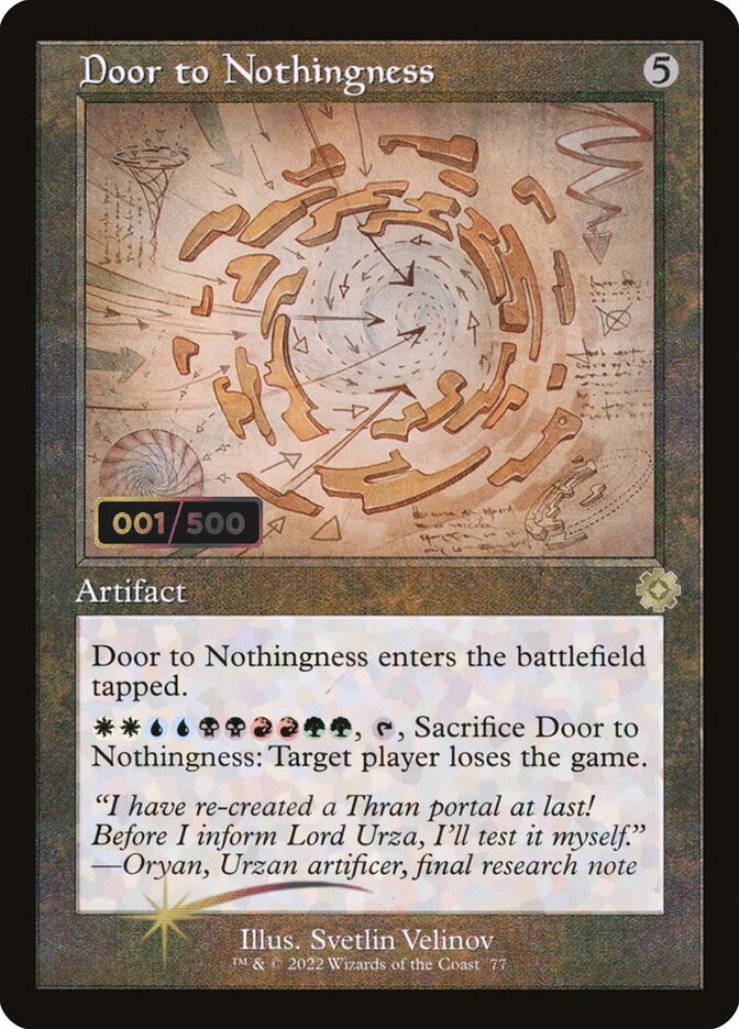 Door to Nothingness (77z) - The Brothers' War Retro Artifacts (BRR)