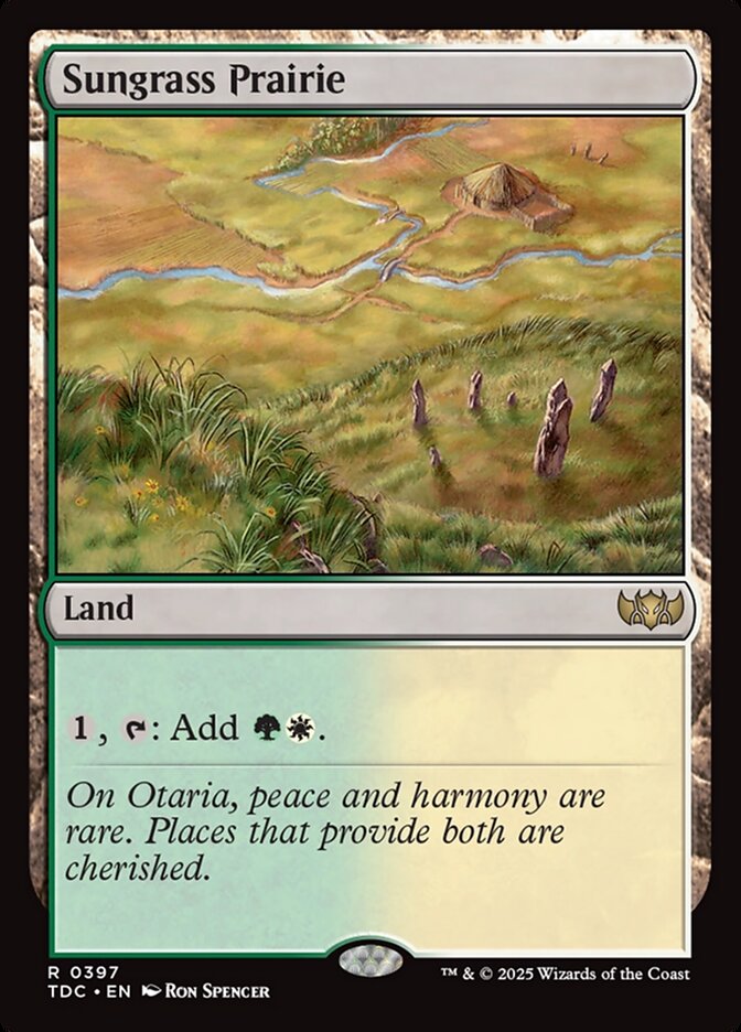 Sungrass Prairie (397) - Tarkir: Dragonstorm Commander (TDC)