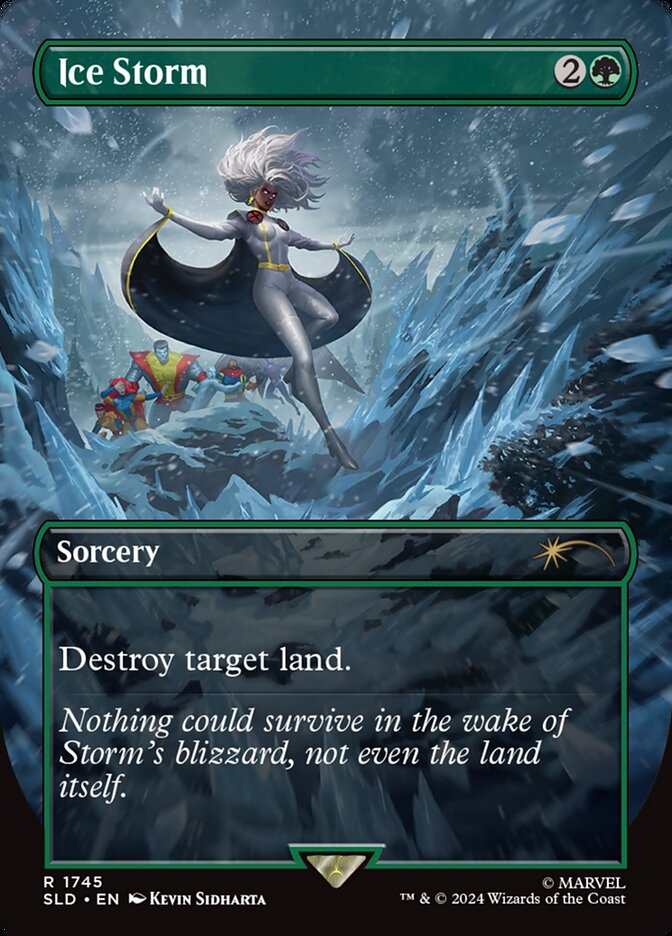 Ice Storm (1745) - [Foil, Borderless] Secret Lair Drop (SLD)