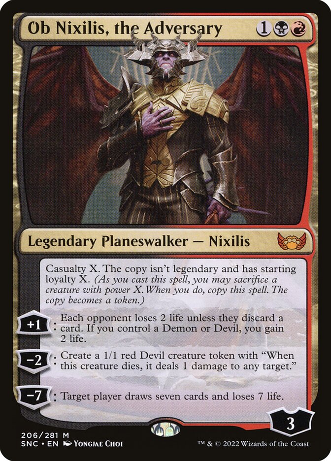 Ob Nixilis, the Adversary (206) - Streets of New Capenna (SNC)