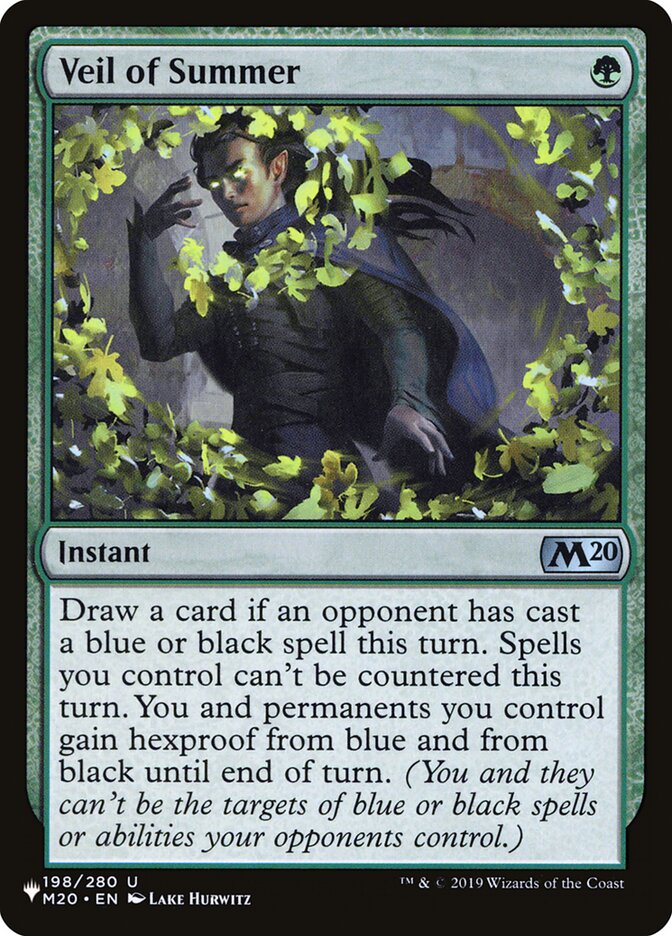 Veil of Summer (M20-198) - The List (PLST)