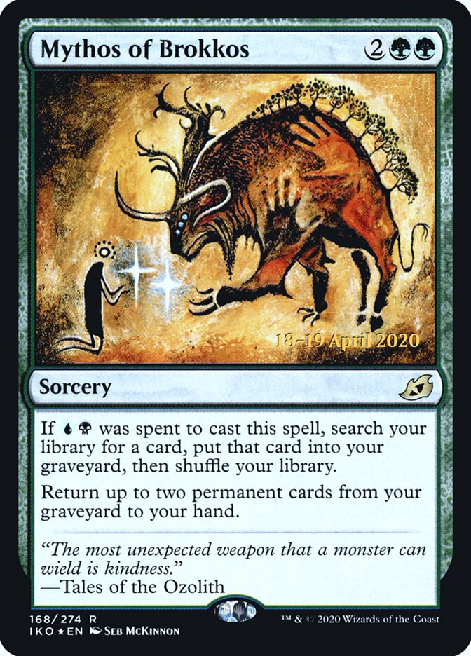 Mythos of Brokkos (168s) - Ikoria: Lair of Behemoths Promos (PIKO)
