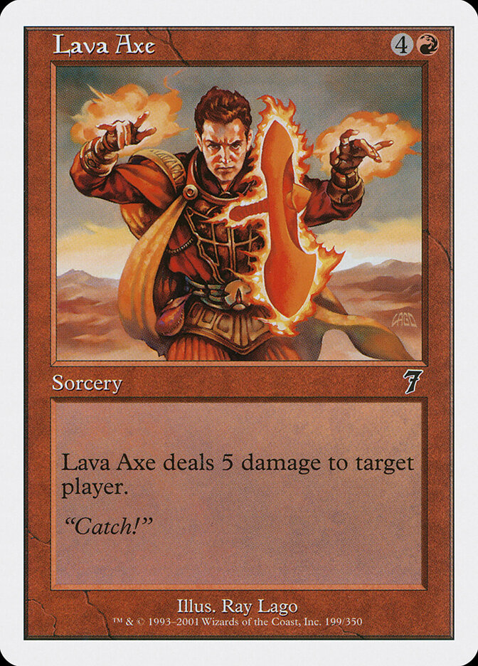 Lava Axe (199) - Seventh Edition (7ED)