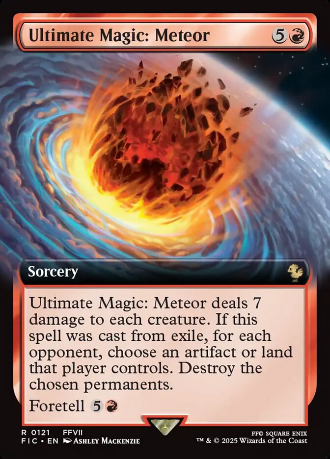 Ultimate Magic: Meteor (121) - [Foil, Extended Art] Final Fantasy Commander (FIC)