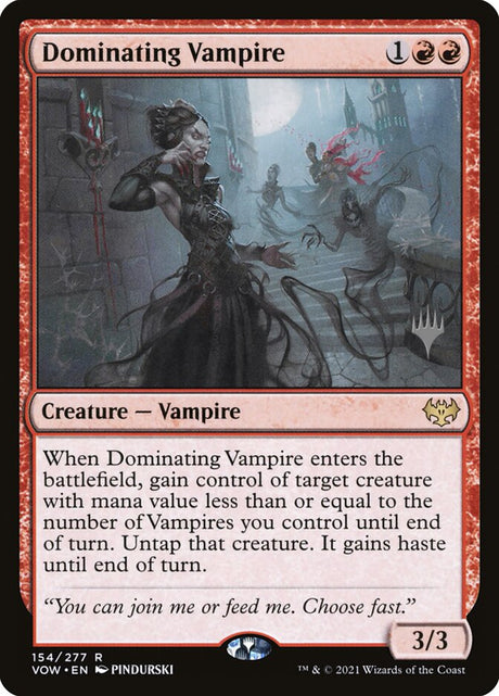 Dominating Vampire (154p) - Innistrad: Crimson Vow Promos (PVOW)