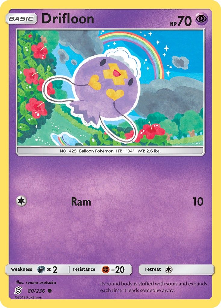 Drifloon (80/236) - [Reverse Holo] Unified Minds (UNM)