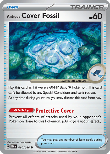 Antique Cover Fossil (60/86) - Black Bolt (BLK)