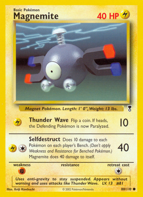 Magnemite (80/110) - [Reverse Holo] Legendary Collection (LC)