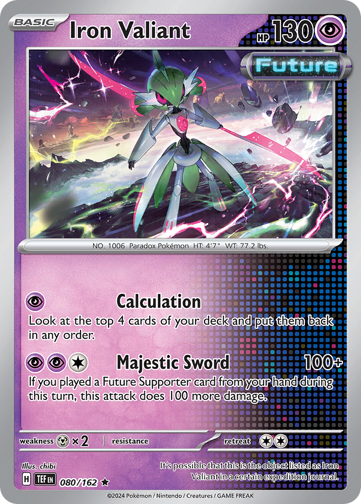 Iron Valiant (80/162) - [Reverse Holo] Temporal Forces (TEF)