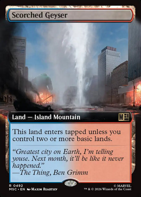 Scorched Geyser (492) - Marvel Super Heroes Commander (MSC)