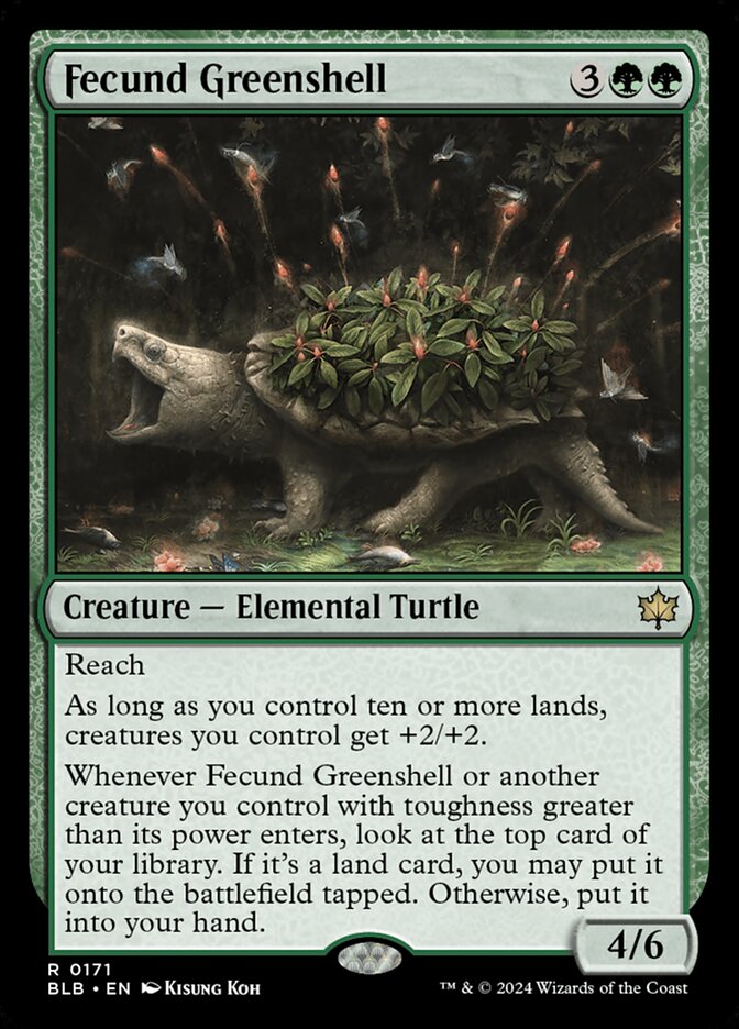 Fecund Greenshell - [Foil] Bloomburrow (BLB)
