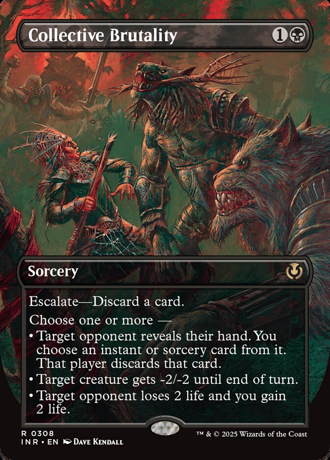 Collective Brutality - [Foil, Borderless] Innistrad Remastered (INR)