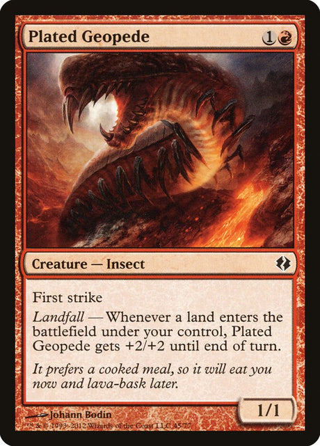 Plated Geopede (45) - Duel Decks: Venser vs. Koth (DDI)