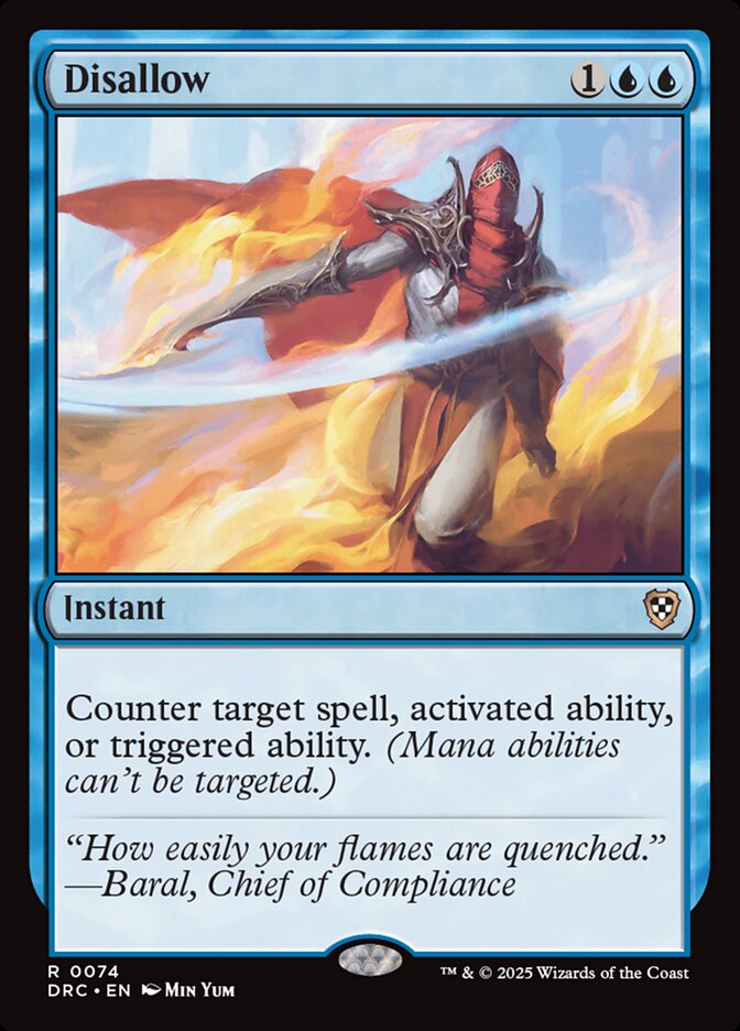 Disallow - Aetherdrift Commander (DRC)