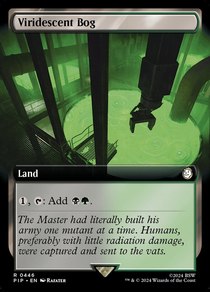 Viridescent Bog - [Foil, Extended Art] Fallout (PIP)