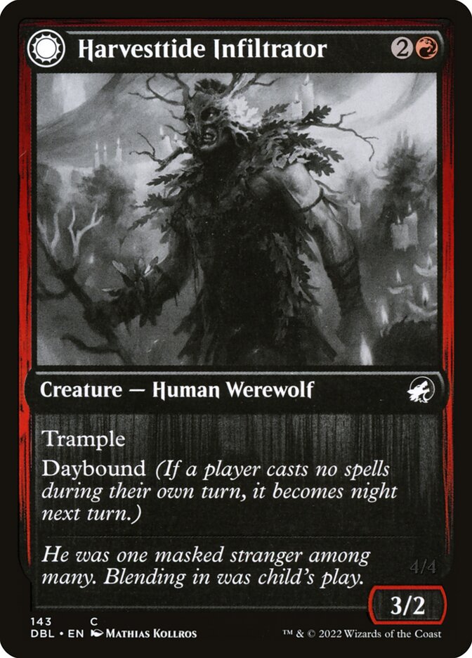 Harvesttide Infiltrator // Harvesttide Assailant - [Foil] Innistrad: Double Feature (DBL)