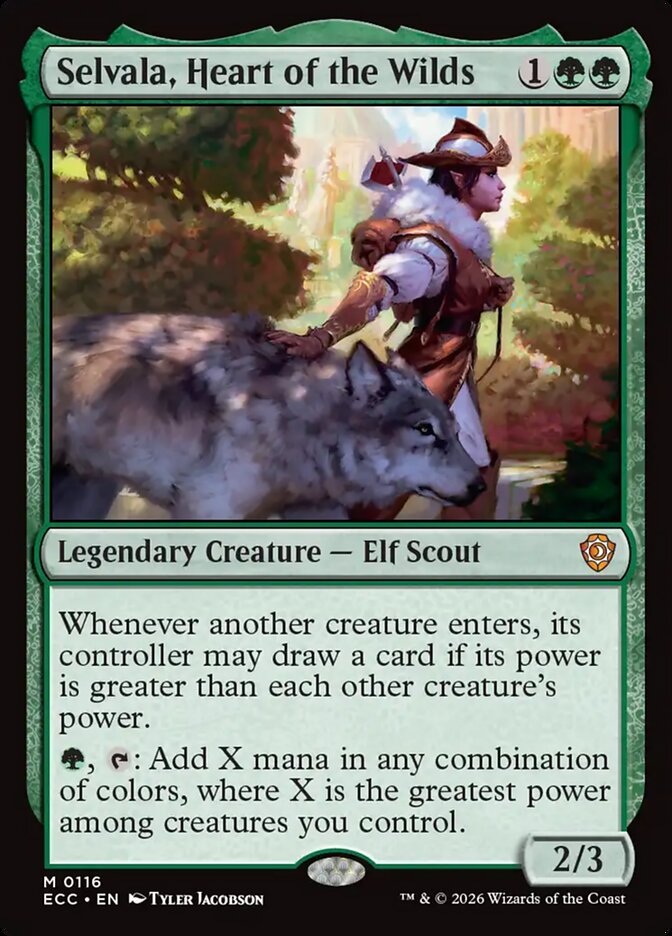 Selvala, Heart of the Wilds (116) - Lorwyn Eclipsed Commander (ECC)