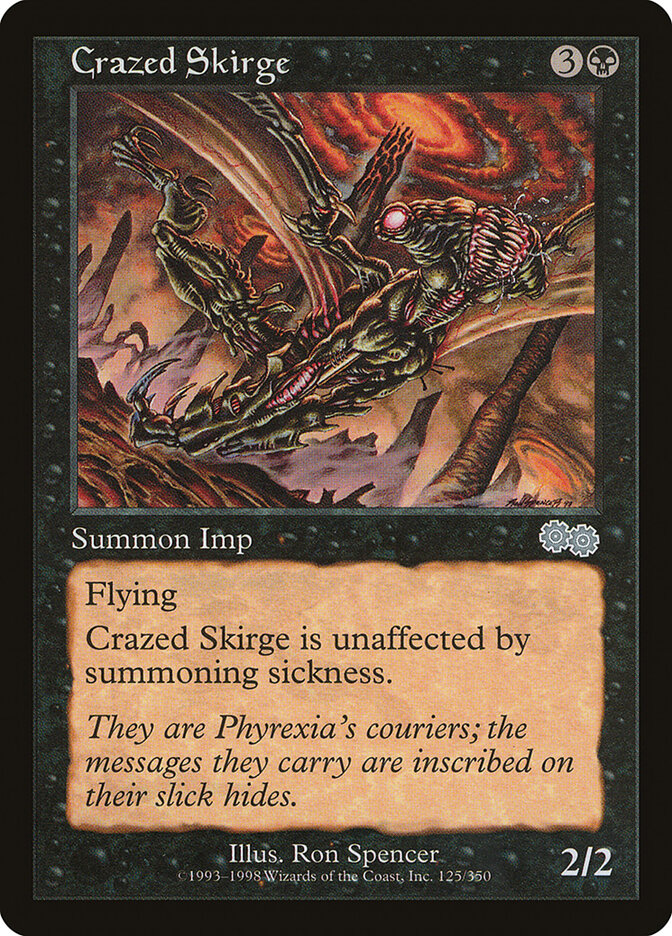 Crazed Skirge (125) - Urza's Saga (USG)