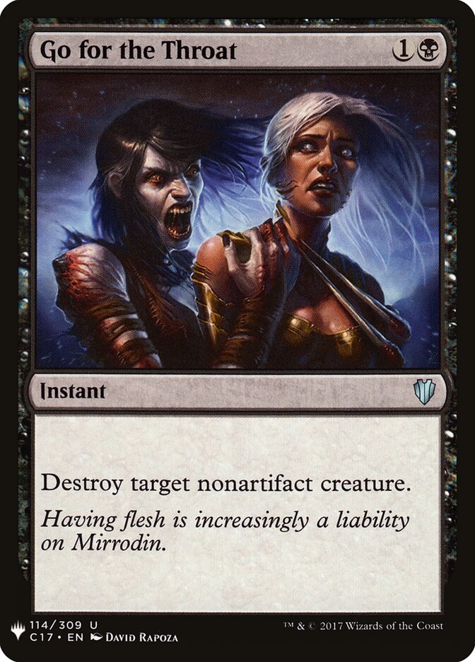 Go for the Throat (C17-114) - The List (PLST)