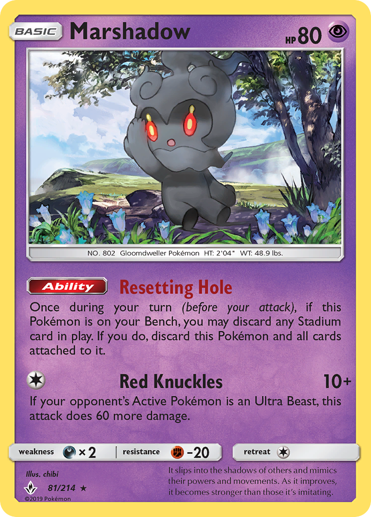 Marshadow (81/214) - [Holo Foil] Unbroken Bonds (UNB)